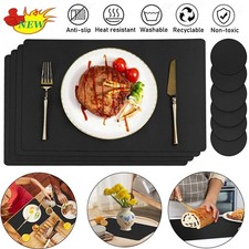 6er Platzsets Leder Tischset