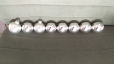 8 alte Christbaumkugeln Glas