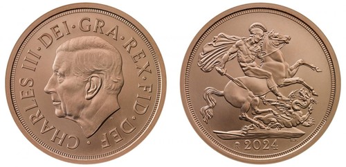 Karl iii 2024 gold - gold, sovereign