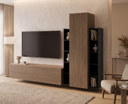 Wohnwand modu anbauwand - wohnwand,