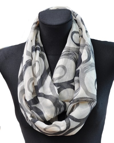 Seide cotton loop schal - cotton,