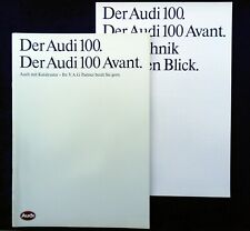 AUDI 100 Typ 44 CS, CS Quattro, CC, Turbo, Avant Turbo + Quattro Prospekt 8.1987