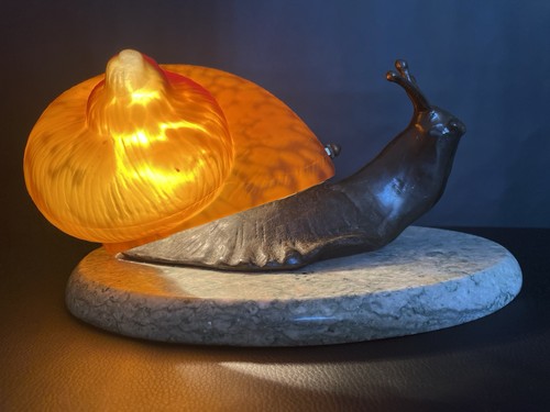 Alte leuchte bronze - leuchte, schnecke