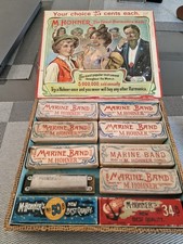 Hohner Mundharmonika Marine Band 1896 Mäuse Ears gebraucht Vintage.