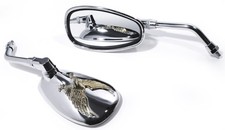 Motorrad Spiegel Set Chrom