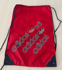 Vintage Adidas Turnbeutel 80er Sportbeutel Beutel Schuhe rot Retro