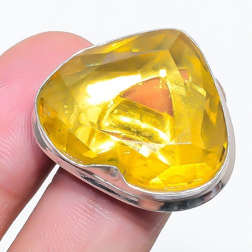 Verstellbarer ring citrin - ring,