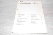SABA ORIGINAL SERVICEANLEITUNG  für  ULTRA CSL2725 FERNSEHER von 1971