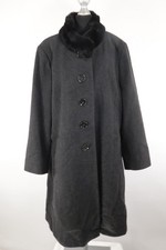 Fabiani grauer Kurzmantel Gr.46/L Schurwolle Nylon Top Zustand