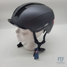 ABUS Urban Helm M (54-58 cm) HUD-Y - mit magnetischem, aufladbarem LED-Rücklicht