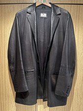 Aigner Ledermantel Herren schwarz Gr. 48
