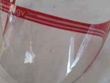 AGV 2000 Visier/Helmvisier, klar (roter Rand)