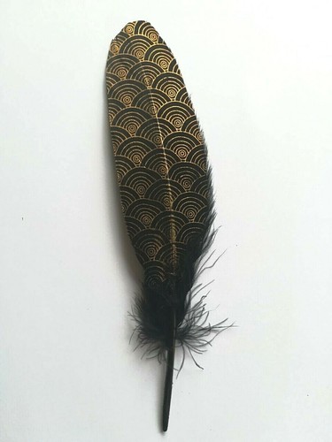 Schwarz und gold - gold, echte