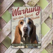 Basset Hound Schild 15x21cm |