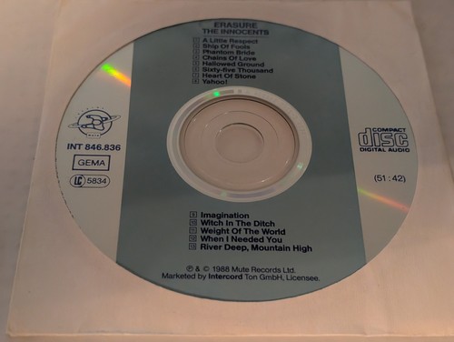 Erasure the innocents - erasure, 1988