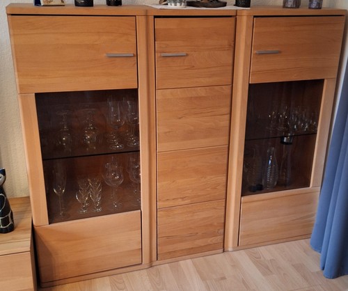 Highboard kernbuche türig - kernbuche, 3