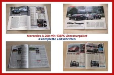 Mercedes A 200 mit 136PS Literaturpaket - 4 komplette Zeitschriften