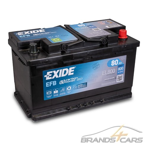 Exide autobatterie 12v 80ah - autobatterie,