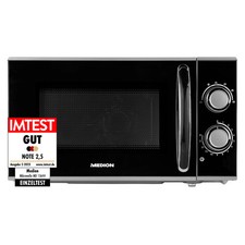 MEDION MD 15644 Mikrowelle 17L 700 Watt 6 Leistungsstufen Auftaufunktion silber