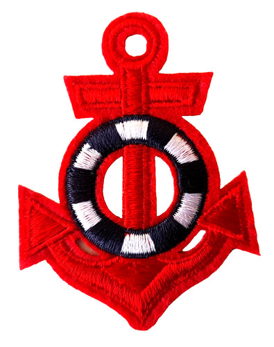 Roter anker patch - roter, matrose
