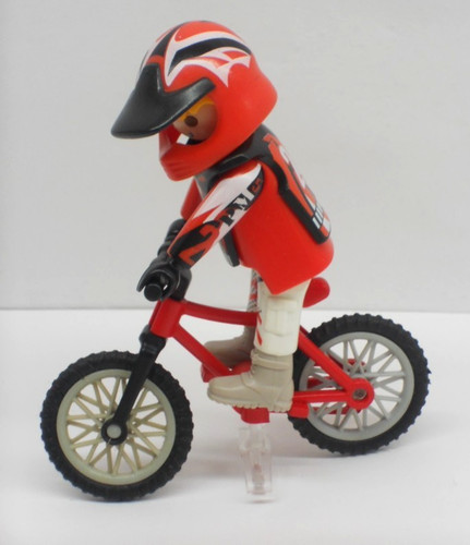 Sportler mit mountainbike - mountainbike, +