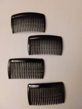 4 x  Haarkamm Kämme Steckkamm