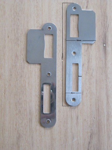 Lappenschließblech din links - lappenschließblech,