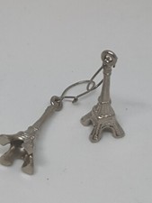Silberfarbige Modeschmuck Ohrringe: Eiffelturm