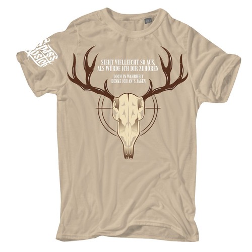 Shirt jäger ich - jäger, denke