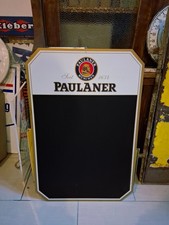 Reklame Schild Wirtschaft Paulaner Biere 74,5x49cm Aushang Werbetafel Preistafel