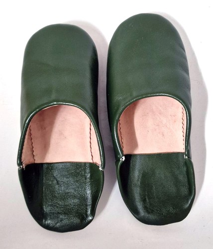Dunkelgrüne moroccan leather - moroccan,