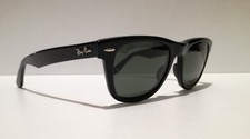 VINTAGE B&L RAY BAN WAYFARER USA SCHWARZ w0487 KLEIN 46mm.