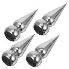  4 Pcs Konischer Speerkopf Schmiedeeiserner Zaun Spikes Für Das Handwerk