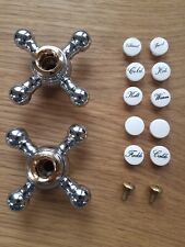 Grohe 45291IG0 Kreuzgriff Sinfonia Chrom-Gold warm / kalt einzeln abzugeben