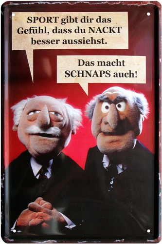 Blechschild 20x30 muppets - 20x30,