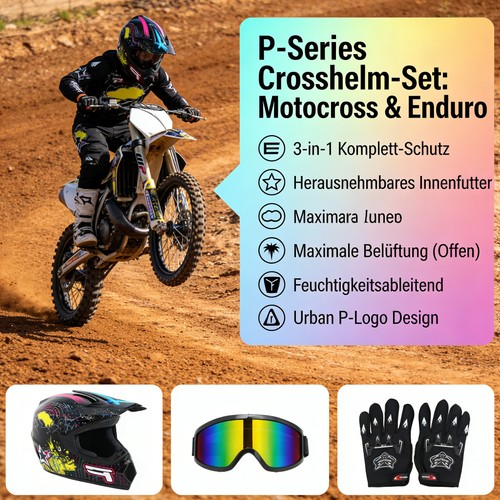 Series enduro offroadhelm - p-series,