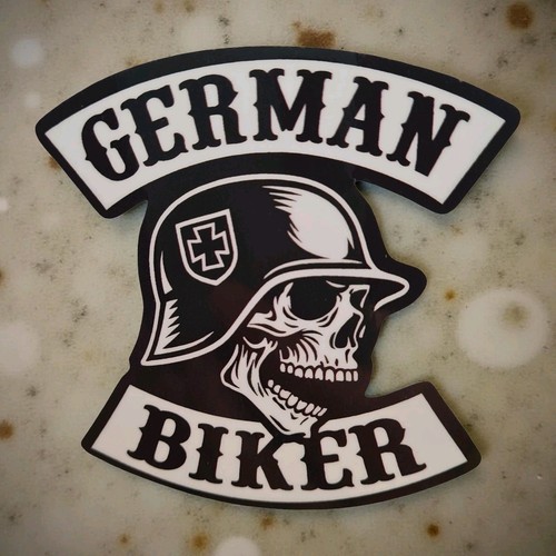 Biker skull auto aufkleber - biker,
