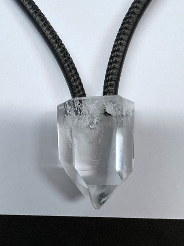 Bergcrystal lederband rund - bergcrystal,