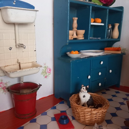 Große alte puppenküche viel - große, puppenküche,