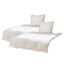 Bettenset 2x Betdecke 135 x 200 cm 2 x Kissen 80 x 80 cm 90% Federn, 10% Daunen