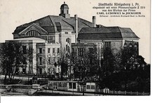 Königsberg Kaliningrad: Stadthalle; Reklame Ludowici Jockgrim;  (1033)