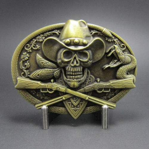 Buckle western skull cowboy - skull,,