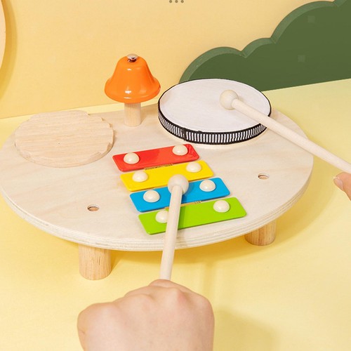 Kindertrommel set aus holz - kindertrommel-set,