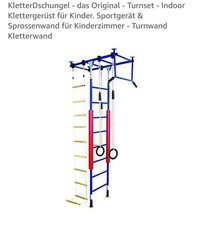 Indoor-Sprossen-/Kletterwand blau von KletterDschungel