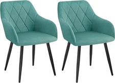 WOLTU 2er Set Esszimmerstühle mit Armlehne Rückenlehne, für Esszimmer Wohnzimmer