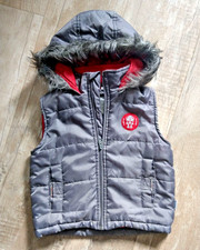 Thermo Stepp Weste Kapuze Gr.92 grau Reißverschluss Taschen Y-STAR