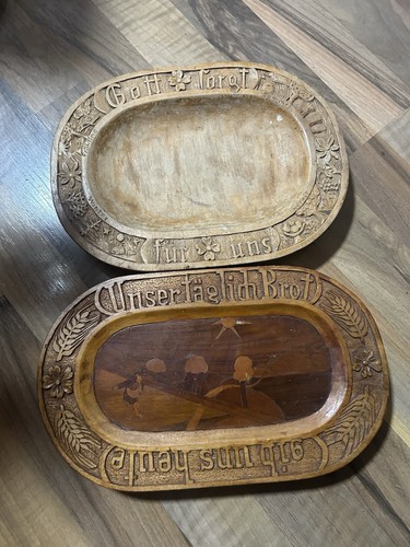 Vintage holz brotteller - 2,