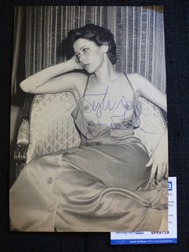 Sylvia kristel signed - sylvia,