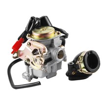 Vergaser 18mm Roller 4-Takt Baotian Benzhou REX RS E-Choke + Ansaugstutzen GY6