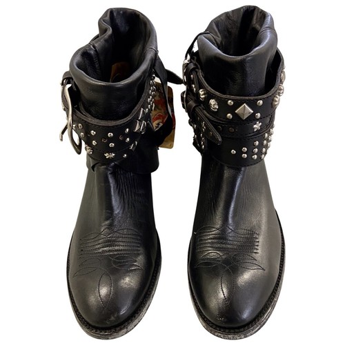 Lederstiefel schwarz mexicana - schwarz,
